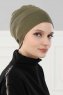 Stella - Khaki Bomuld Turban