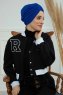 Laura - Blå Bomuld Turban