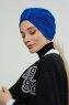 Laura - Blå Bomuld Turban