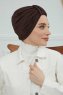 Laura - Brun Bomuld Turban