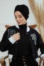 Laura - Svart Bomuld Turban