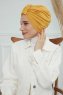 Laura - Sennepsgul Bomuld Turban