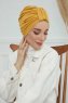 Laura - Sennepsgul Bomuld Turban