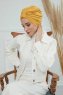 Laura - Sennepsgul Bomuld Turban
