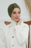 Laura - Khaki Bomuld Turban