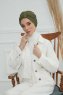 Laura - Khaki Bomuld Turban