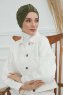 Laura - Khaki Bomuld Turban