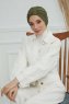 Laura - Khaki Bomuld Turban
