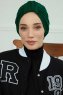 Laura - Mørkegrøn Bomuld Turban