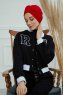 Laura - Rød Bomuld Turban