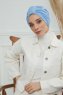 Laura - Sky Blue Bomuld Turban