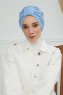 Laura - Sky Blue Bomuld Turban