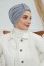 Laura - Lysegrå Bomuld Turban
