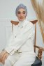 Laura - Lysegrå Bomuld Turban