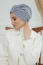 Laura - Lysegrå Bomuld Turban