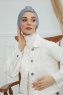 Laura - Lysegrå Bomuld Turban