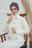 Laura - Violet Bomuld Turban