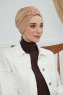 Laura - Sand Bomuld Turban
