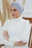 Astrid - Lysegrå Bomuld Turban