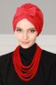 Agnes - Rød Bomuld Turban - Ayse Turban