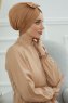 Agnes - Lysebrun Bomuld Turban