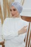 Agnes - Lysegrå Bomuld Turban