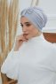Agnes - Lysegrå Bomuld Turban