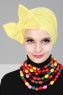 Julia - Gul Bomuld Turban - Ayse Turban