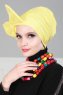 Julia - Gul Bomuld Turban - Ayse Turban
