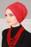 Wilma - Rød Bomuld Turban - Ayse Turban