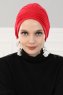 Linda - Rød Bomuld Turban - Ayse Turban