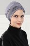 Linda - Grå Bomuld Turban - Ayse Turban
