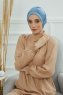Linda - Sky Blue Bomuld Turban