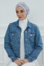 Linda - Lysegrå Bomuld Turban