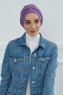 Linda - Violet Bomuld Turban