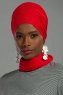 Rebecca - Rød Bomuld Turban - Ayse Turban