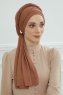 Rebecca - Caramel Bomuld Turban
