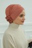 Elisabeth - Lakserosa Bomuld Turban
