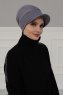 Sandra - Grå Bomuld Turban - Ayse Turban