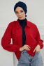 Ellie - Marine Blå Bomuld Turban