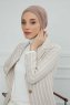 Ellie - Taupe Bomuld Turban