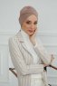 Ellie - Taupe Bomuld Turban