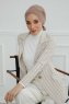 Ellie - Taupe Bomuld Turban