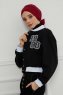 Ellie - Bordeaux Bomuld Turban