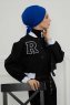 Ellie - Blå Bomuld Turban