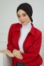 Ellie - Svart Bomuld Turban
