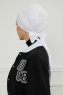 Ellie - Hvid Bomuld Turban