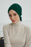 Ellie - Mørkegrøn Bomuld Turban