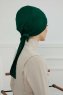 Ellie - Mørkegrøn Bomuld Turban