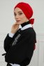 Ellie - Rød Bomuld Turban